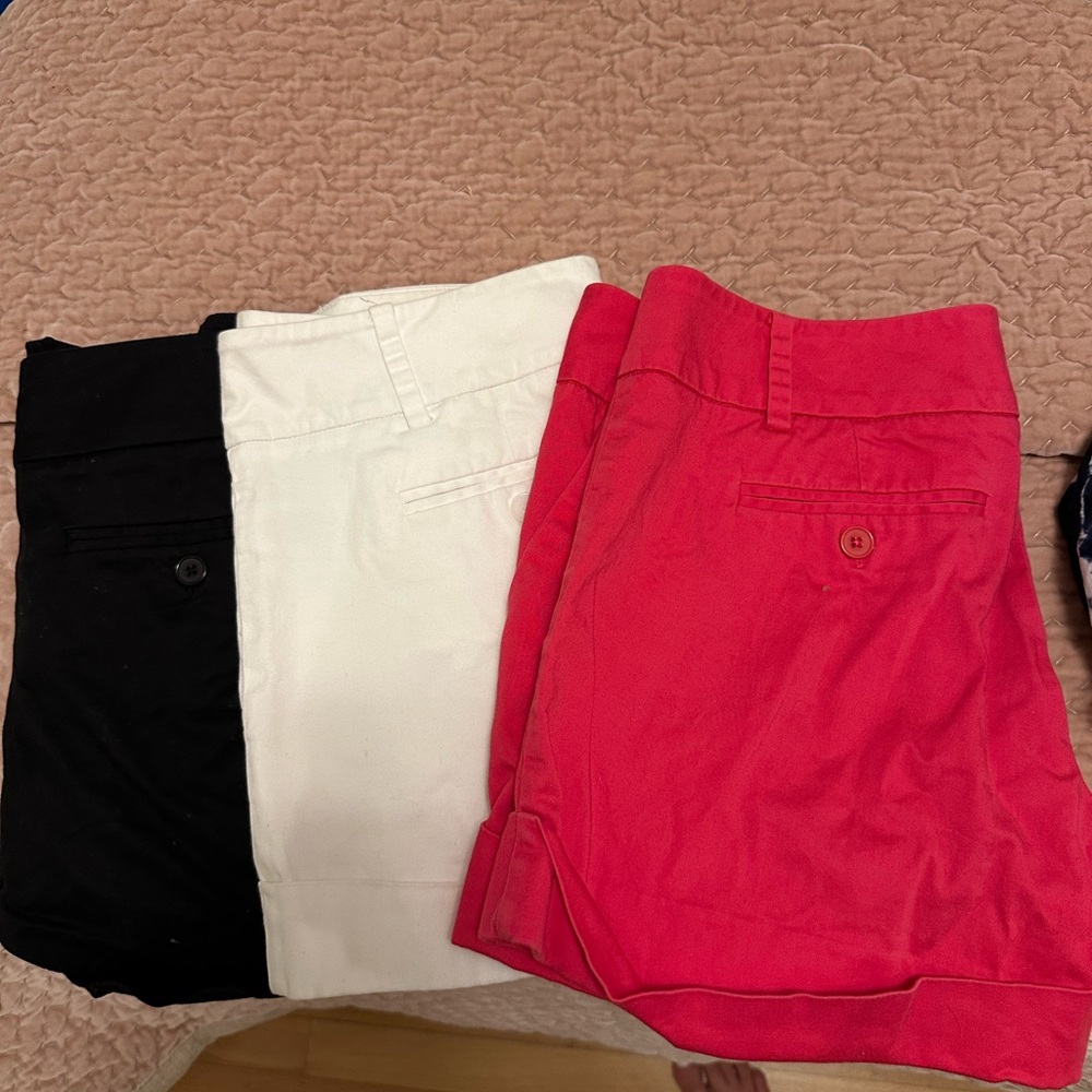 New York & Company Black, White & Pink Shorts